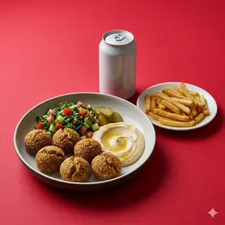 Piatto falafel menù