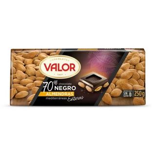 Chocolate Negro 70% Almendras Enteras Valor 50 Gr.