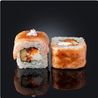 Ролл лосось-карамель (8 шт)