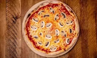 Pizza de champiñones