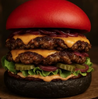 El red n black smash burger