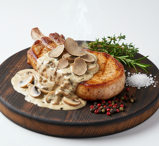 Maiale in salsa aromatizata