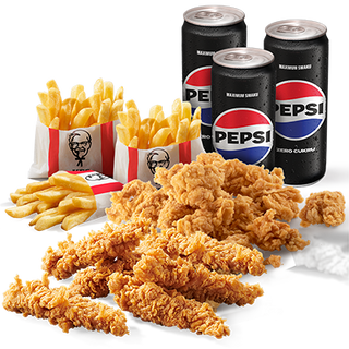6x Strips + Bites 300g + 3x Frytki + 3x Pepsi Can