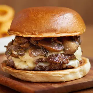 Mushroom Swiss Burger
