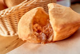 Panzerotto Fritto con carne