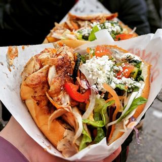 Kebab bułka wegetariańska