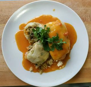 Gołąbki z ryżem i pieczarkami 250 gr.