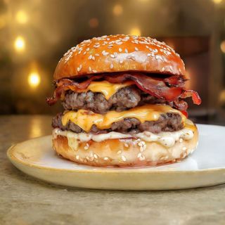 Burger Doble con Bacon