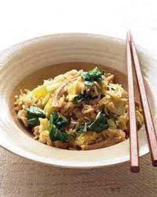 Fried Rice With Pakchoi