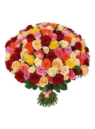 grande mazzo di rosa colore misto (50 rosa )