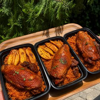 Smokey Jollof Rice And  Turkey