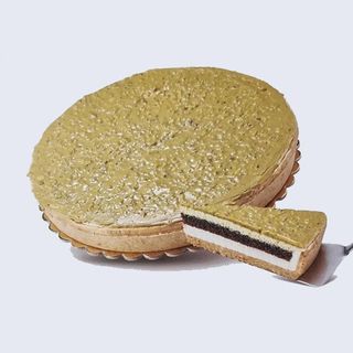 Tarta pistacho crujiente 