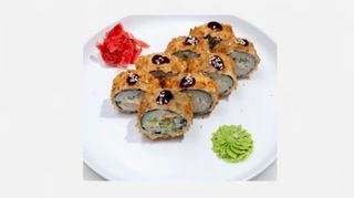 Роллы "Жареные с креветкой"