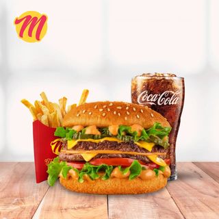 Комбо "Двойной чизбургер" M