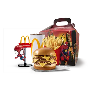 Menu Spider Man Triple Cheeseburger