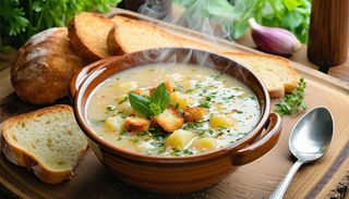 Krem z pieczonych ziemniaków