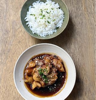 Pollo De Pagès Teriyaki Con Almendras Y Basmati
