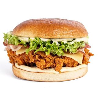 Chicken Burger con Bacon e Formaggio