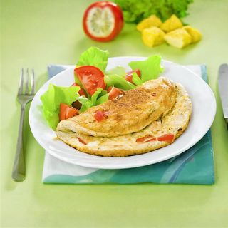 ომლეტი პომიდვრით