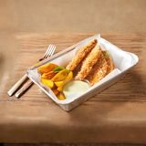 Стріпси курячі з картоплею по-селянськи