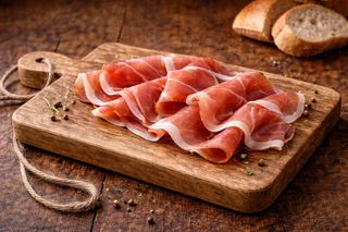 Tagliere di prosciutto di Parma