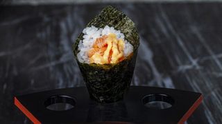 55. Temaki spicy salmon