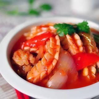 Calamares Con Salsa Picante