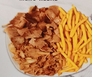 Plato solo Kebab Y Patatas