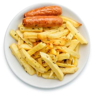 Seasoned Chips & Sausages