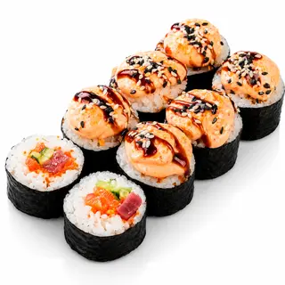 Spicy Salmon & Tuna Roll - 8 pcs / 245 g