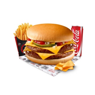 Cheese burger singolo menù