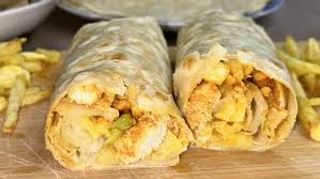Piadina chicken wrap e patatine
