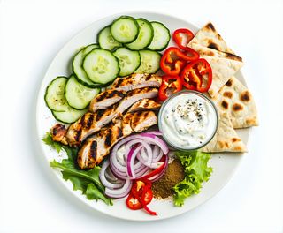 Shaorma la farfurie mica