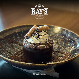 Fondant chocolat + une boule de glace