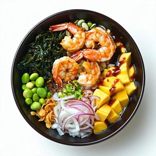 134 Poke gamberi tempura