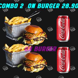 COMBO 2 ON BURGER