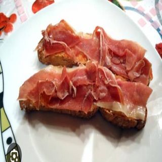 Tostada de jamón