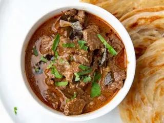 2chapati + beef wetfry + greens