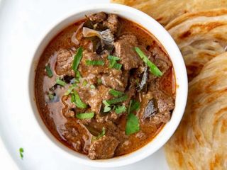 2chapati + beef wetfry + greens