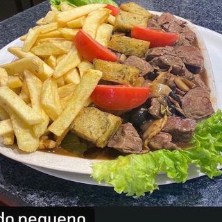 Picado Regional Traditional Meat pieces with Mushrooms Sauce