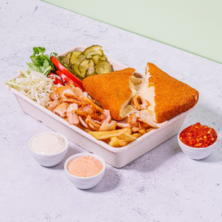 Duo Shaorma+Cascaval Pane