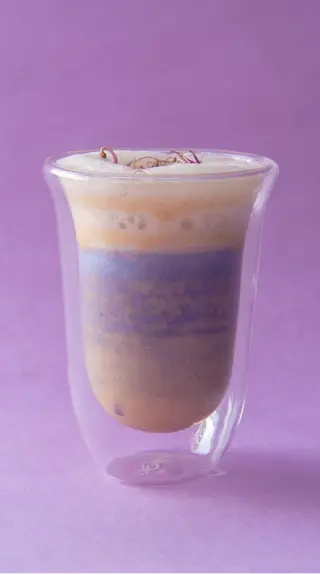 Ube Pistachio Velvet Latte