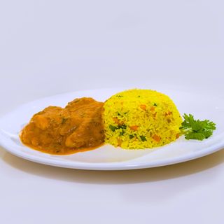 Swahili Chicken + Veggie Rice