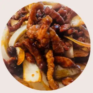 ternera con cebolla