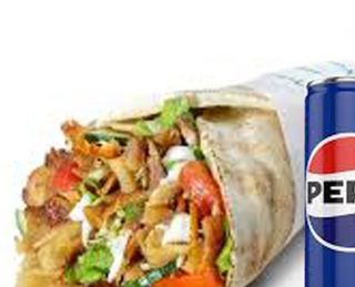 Chicken wrap hot spicy combo