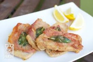 Saltimbocca di maiale alla romana con patate