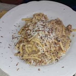 Fettuccine tartufo e guanciale