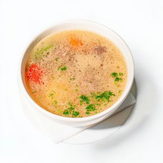 Суп с фрикадельками и рисом