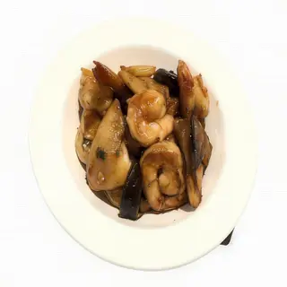 Gambes Amb Bambú I Bolets Xinesos