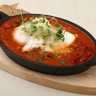 შაკშუკა გამომცხვარი პომიდვრით